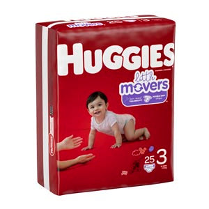 KIMBERLY-CLARK HUGGIES® LITTLE MOVERS DIAPERS