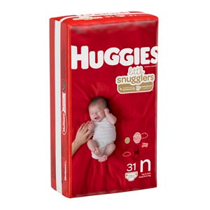 KIMBERLY-CLARK HUGGIES® LITTLE SNUGGLERS DIAPERS