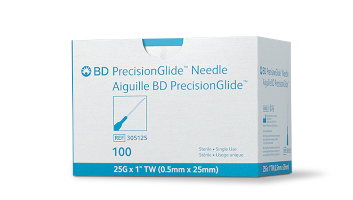 PrecisionGlide Needle 25G x 1 inch BD