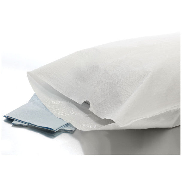 Graham Medical Tissue Poly Pillowcase 21 x 30 inch Blue