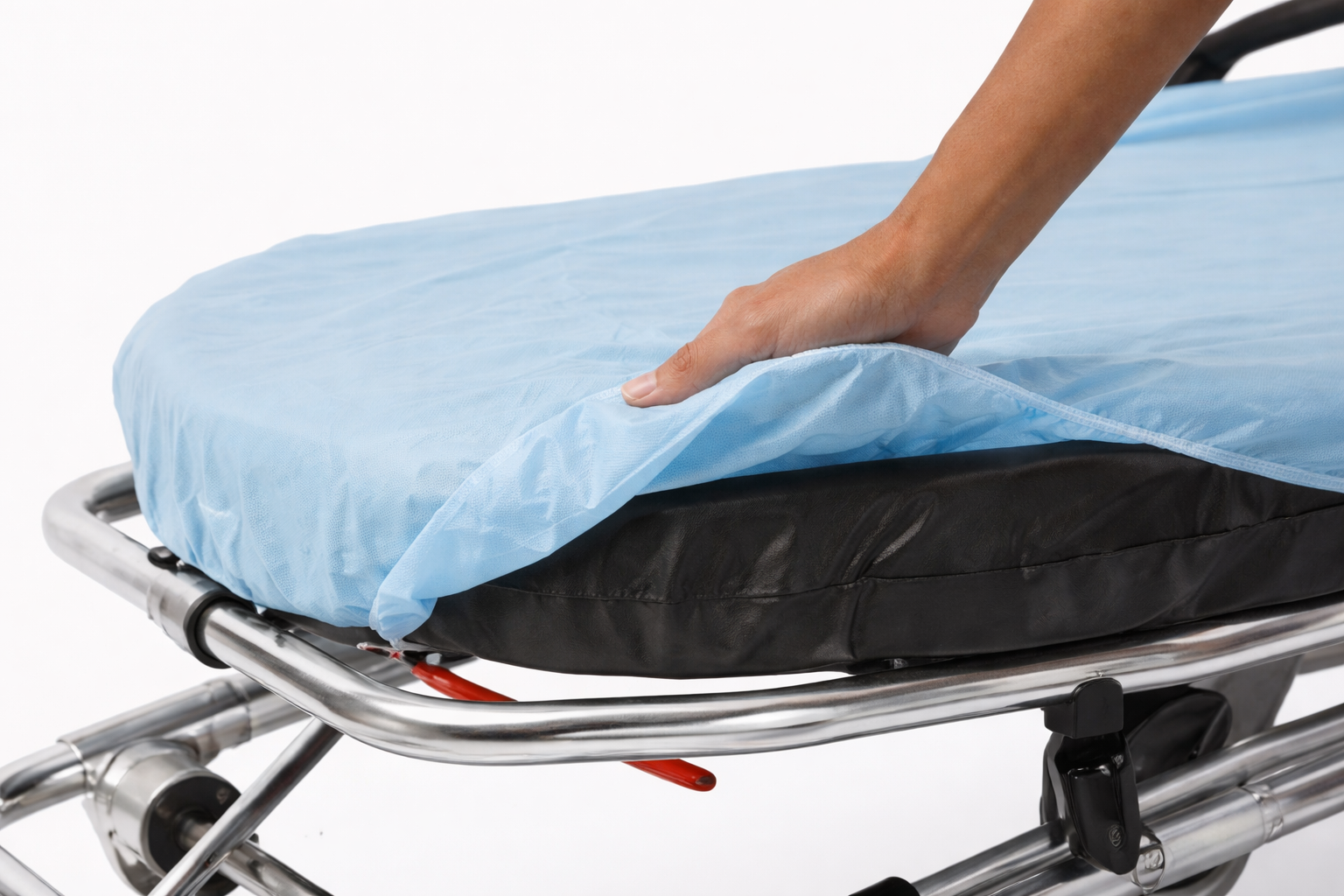 Graham Medical SnugFit® Stretcher Sheet – 40" x 89", Blue, Disposable (SKU: 54311)