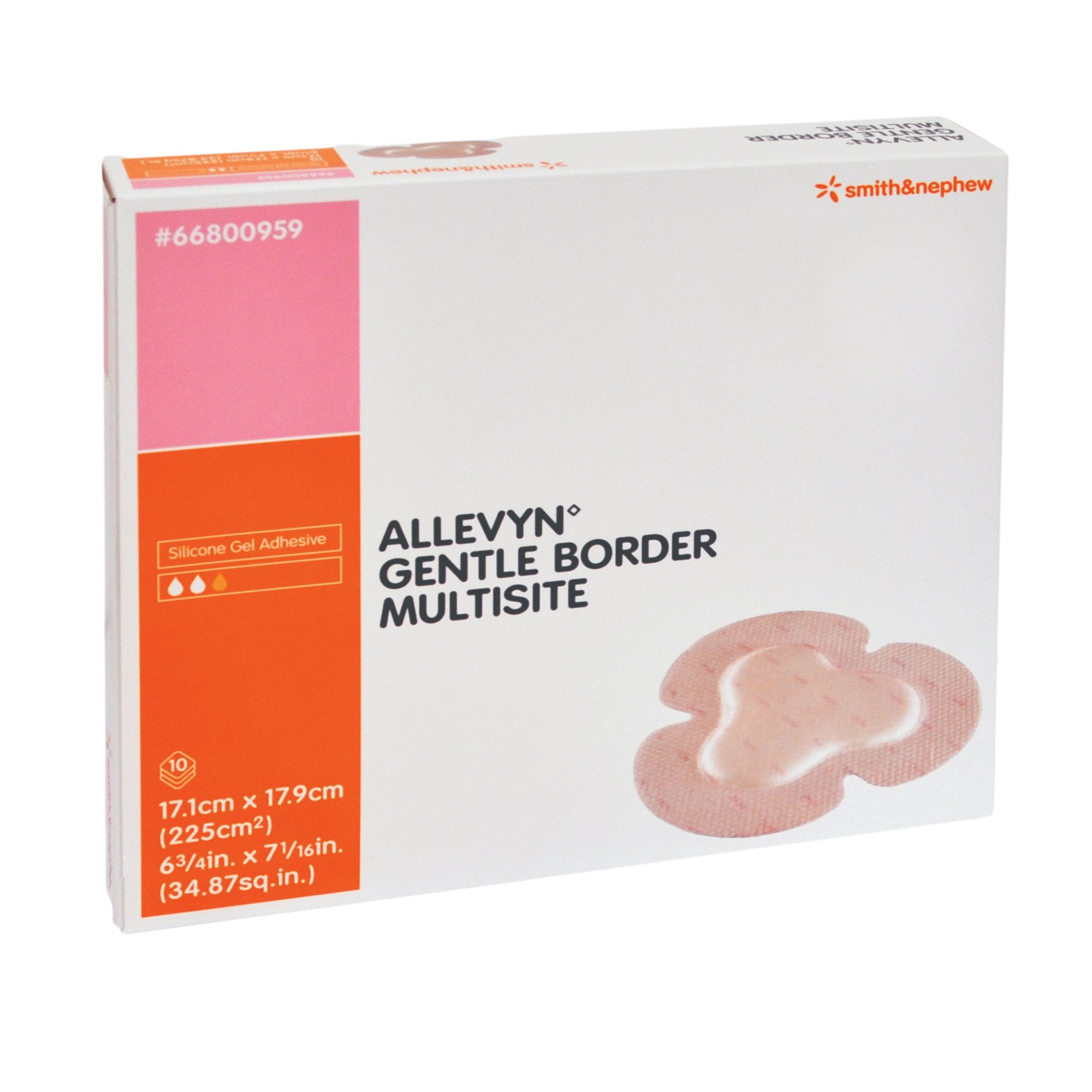 ALLEVYN™ Gentle Border Multisite – Silicone Gel Foam Dressing (SKU: 66800959)