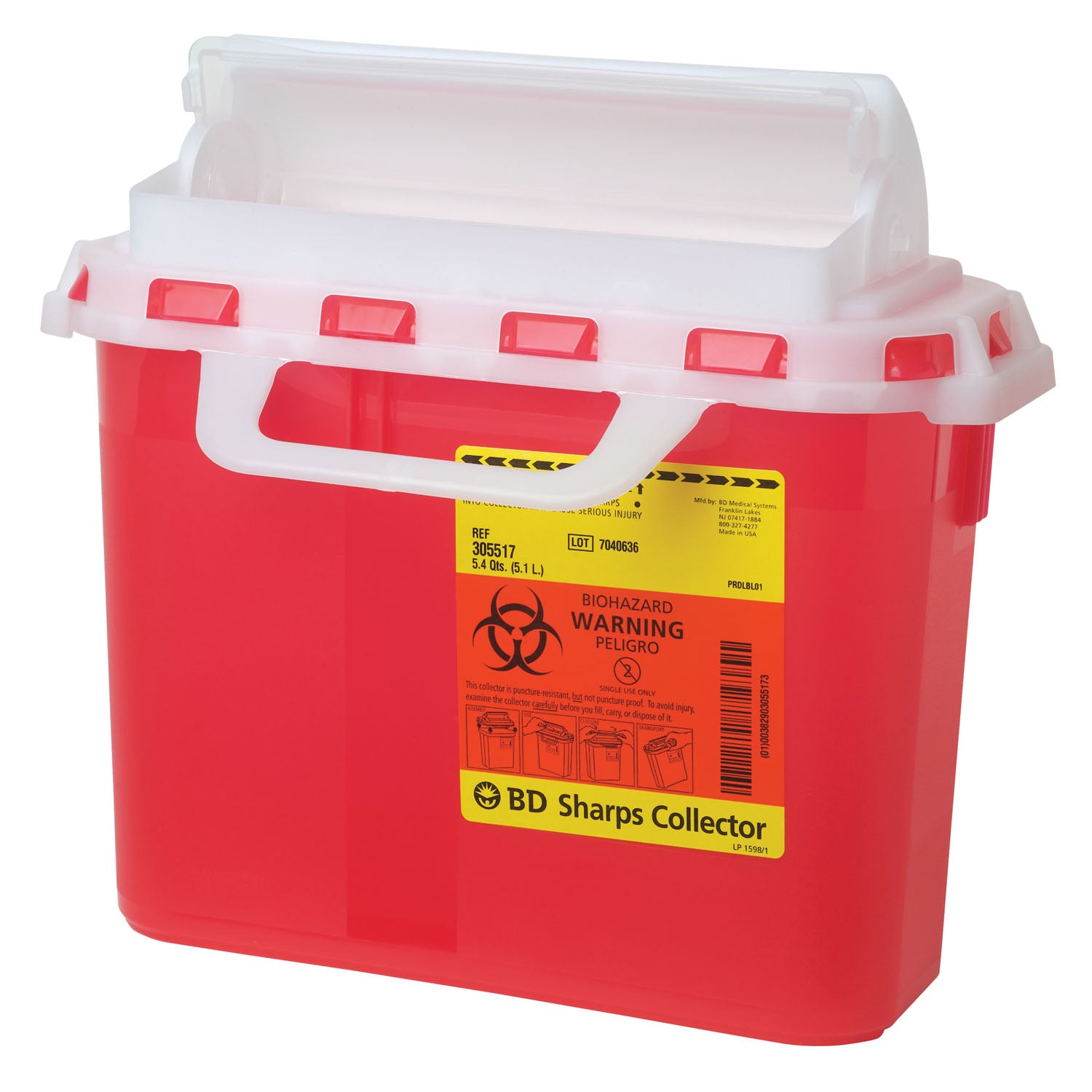 BD SHARP CONTAINER 2GAL RED 10/cs