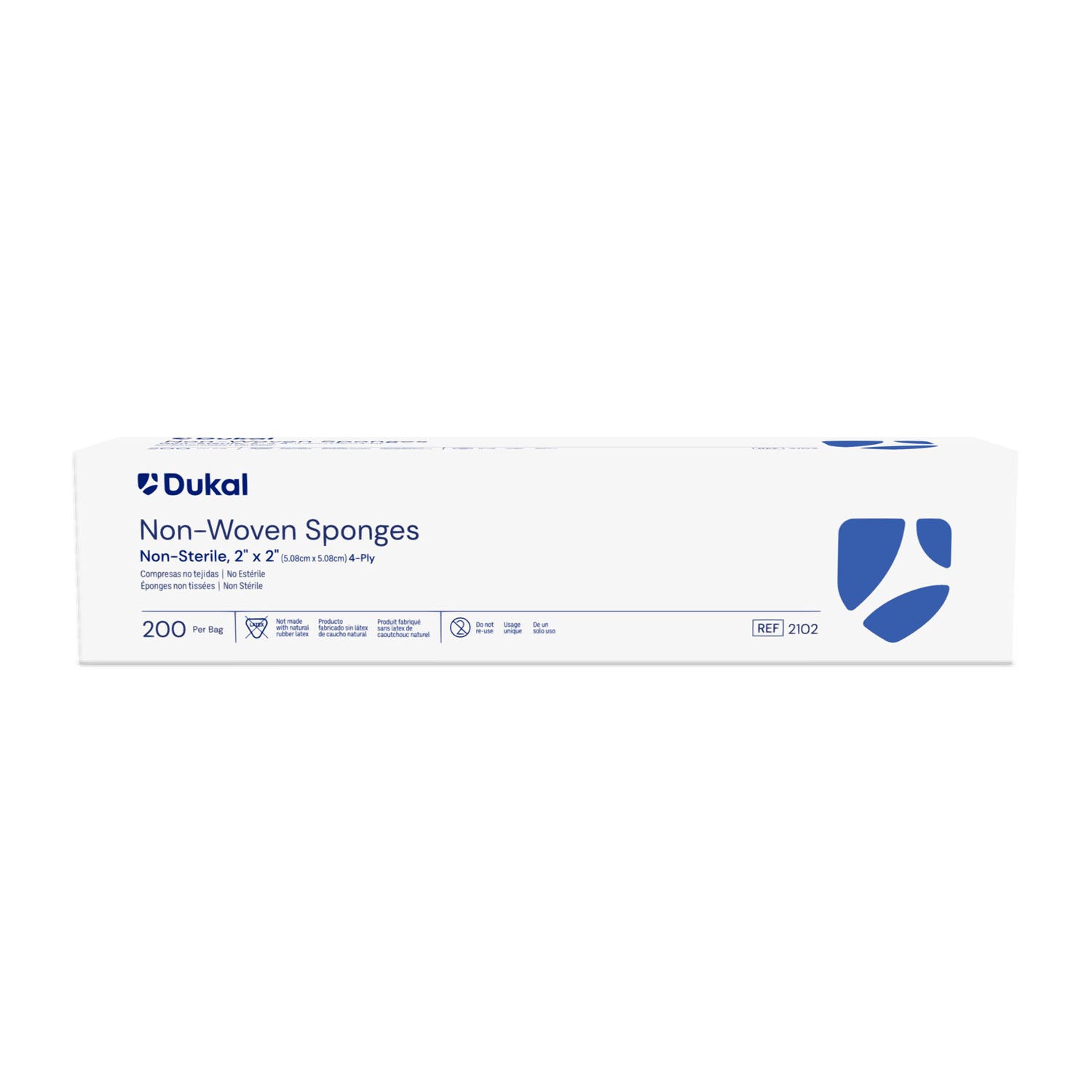 NON WOVEN SPONGE  2" X 2"  4-PLY NONSTERILE 200PCS/SLEEVE 20SLEEVE/CASE