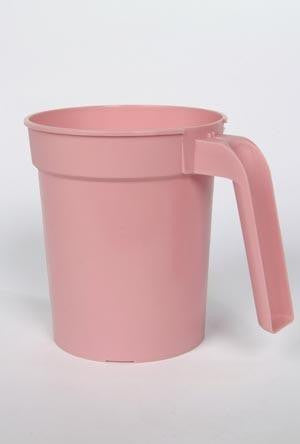 Medegen deluxe water pitcher with lid, 28 oz, Dusty Rose
