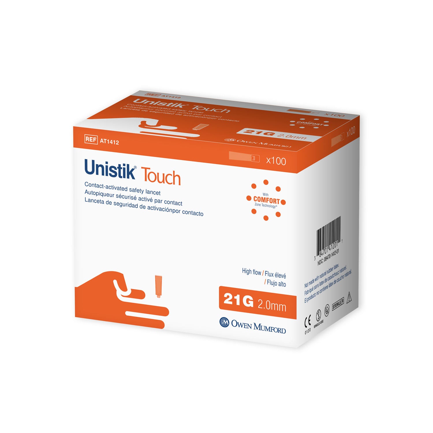 UNISTIK 3 LANCET X HEAVY 21G 100/BOX