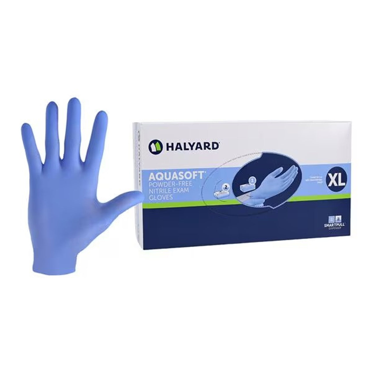 HALYARD AQUASOFT™ BLUE NITRILE EXAM GLOVES
