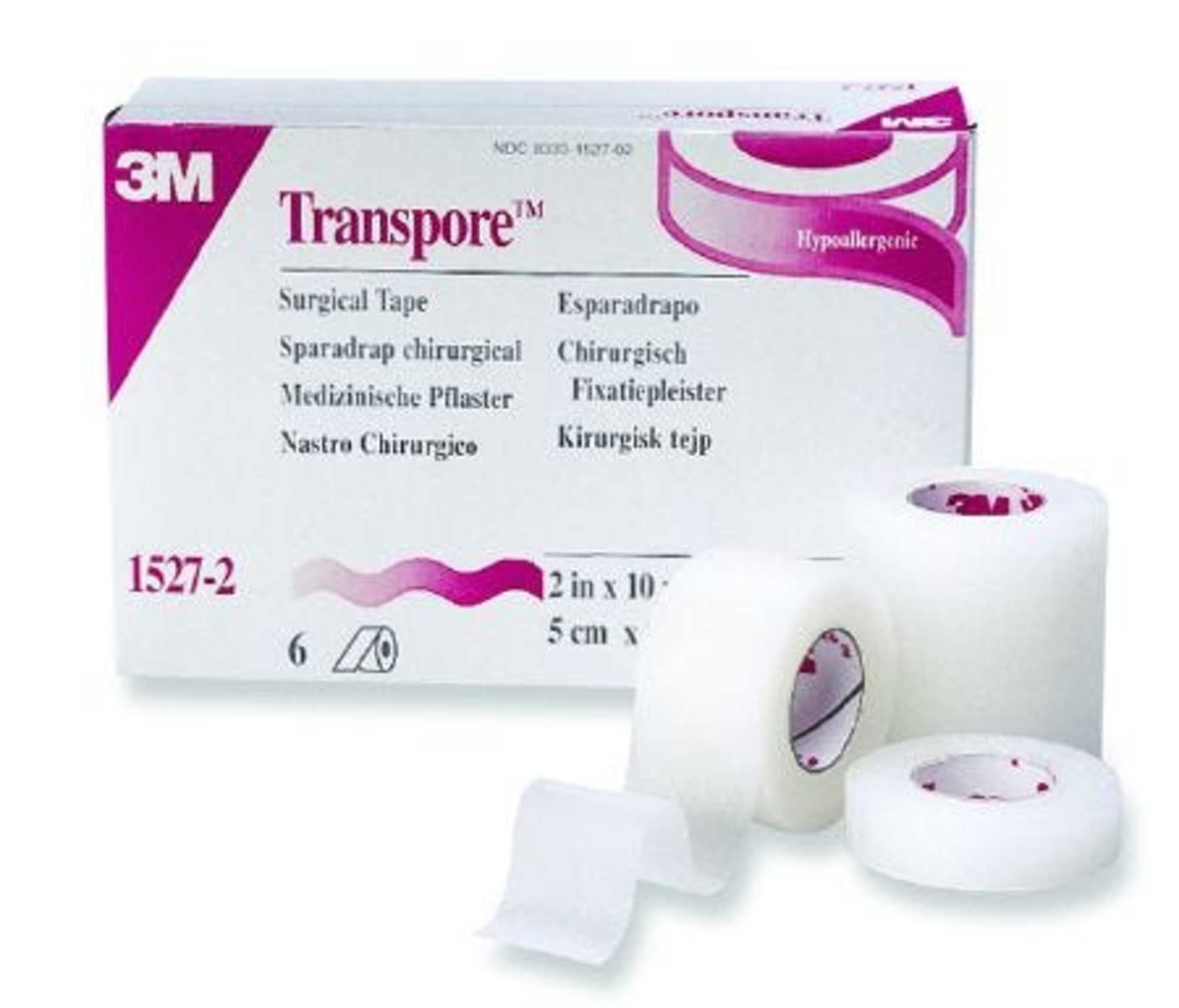 3M Transpore Plastic Surgical Tape 3 x 10 yd (1527 3)