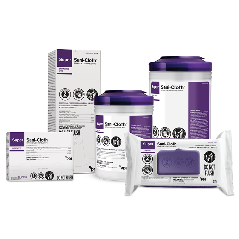 PDI SUPER SANI-CLOTH® GERMICIDAL DISPOSABLE WIPE