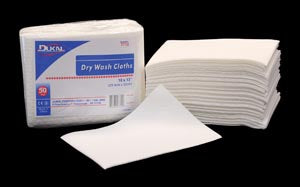 DRY WASH CLOTHS DUKAL 10" X 13" WHITE 50PCS/BOX 10BOX/CASE
