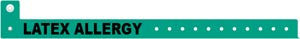 MEDICAL ID SOLUTIONS TRI-LAMINATE ALERT WRISTBANDS