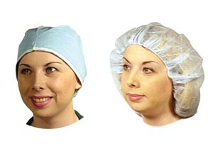 DUKAL BOUFFANT CAPS 24", 100/Bx, 5 Bx/Cs