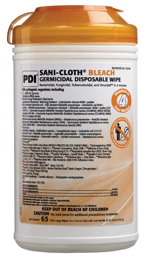PDI SANI-CLOTH® BLEACH GERMICIDAL DISPOSABLE WIPE