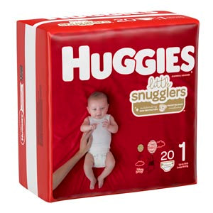 KIMBERLY-CLARK HUGGIES® LITTLE SNUGGLERS DIAPERS